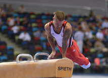 Kişi idman gimnastikası üzrə 22-ci Bakı Çempionatı və Birinciliyi. Bakı, Azərbaycan, 02 oktyabr 2015